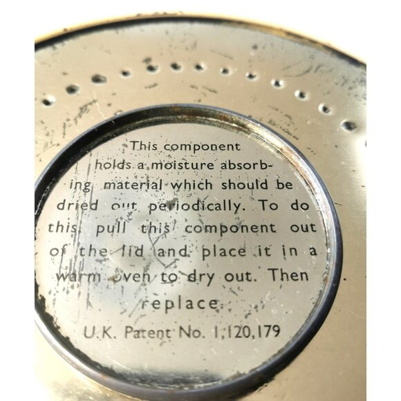 Biscuit Tin Vintage Kate Greenaway UK Moisture-Control Lid Pat. #1.120.179 - Picture 8 of 10